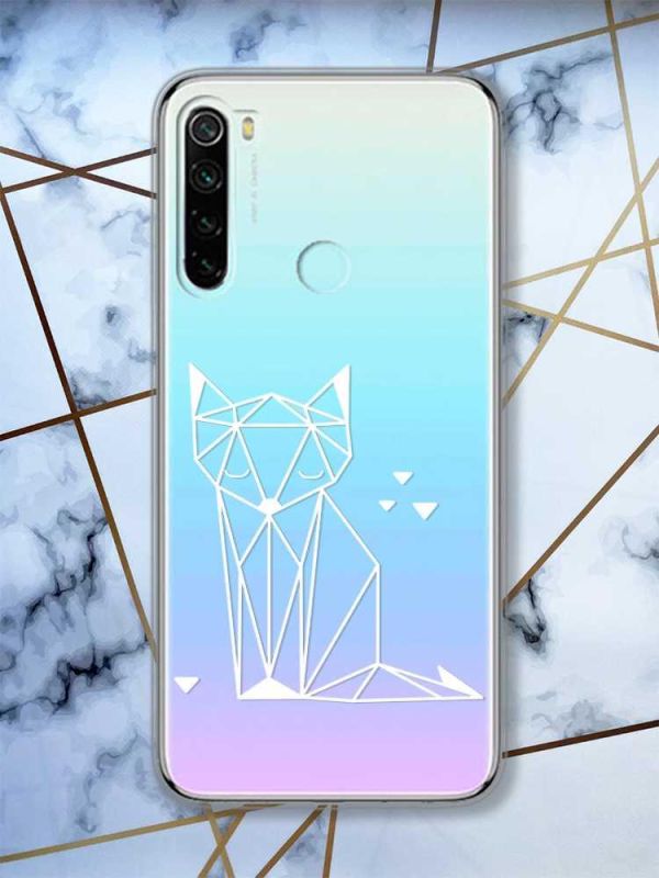 Прозорий чохол на Xiaomi Redmi Note 8  Лисиця (принт 127)