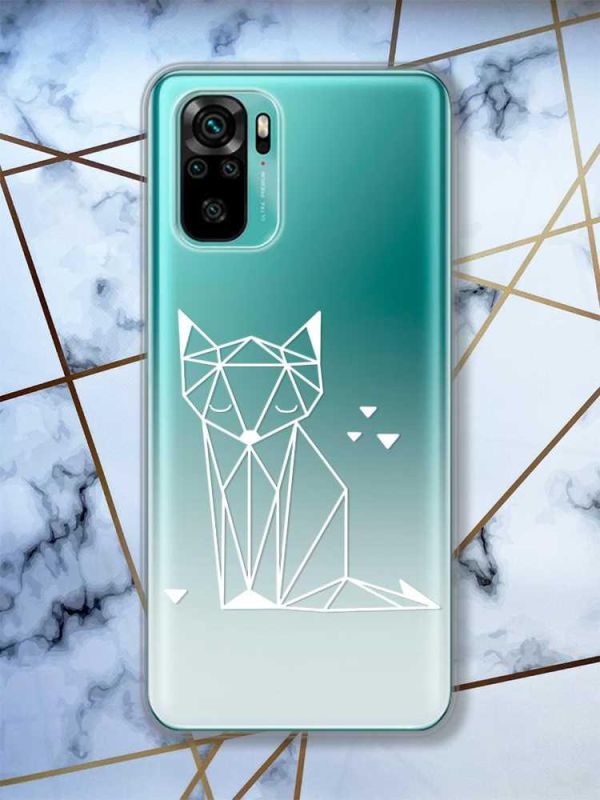 Прозорий чохол на Xiaomi Redmi Note 10 / Note 10s  Лисиця (принт 127)