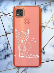 Прозорий чохол для Xiaomi Redmi 9C Лисиця (принт 127)