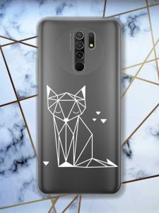 Прозорий чохол на Xiaomi Redmi 9 Лисиця (принт 127)