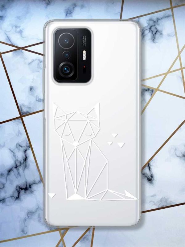 Прозорий чохол на Xiaomi 11T  Лисиця (принт 127)