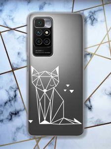 Прозорий чохол для Xiaomi Redmi 10 Лисиця (принт 127)