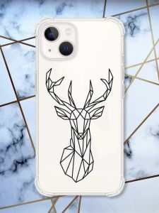 Прозорий чохол із потовщеними кутами на iPhone 14 Plus Олень (принт 128)