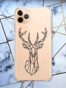 Прозорий чохол на iPhone 11 Pro Max (6,5) Олень (принт 128)