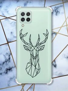 Чохол з потовщеними кутами на Samsung Galaxy A22 4G / M22 / M32 Олень (принт 128)