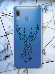 Прозорий чохол для Samsung Galaxy A30 (2019) / A20 (2019)  Олень (принт 128)
