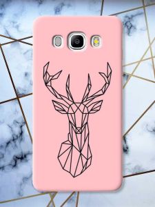 Матовий рожевий чохол на Samsung Galaxy J5(2016) J510 Олень (принт 128)