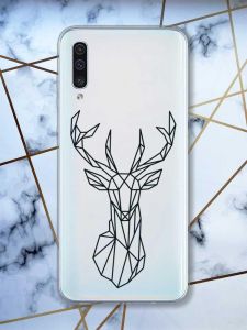 Прозорий чохол на Samsung Galaxy A50 (2019) A505 Олень (принт 128)