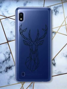 Прозорий чохол на Samsung Galaxy A10 (2019) A105 Олень (принт 128)