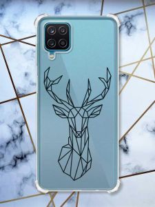 Чохол з потовщеними кутами на Samsung A12 4G Олень (принт 128)