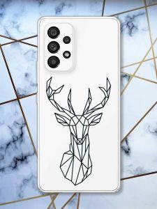 Прозорий чохол на Samsung Galaxy A53  Олень (принт 128)