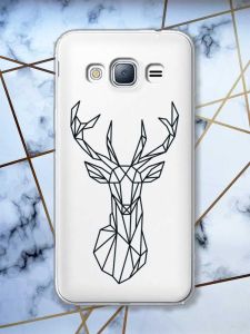 Прозорий чохол на Samsung Galaxy J3 2016 J310 Олень (принт 128)