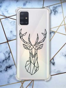 Чохол з потовщеними кутами на Samsung Galaxy A71 / A715 Олень (принт 128)