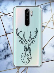 Прозорий чохол на Xiaomi Redmi Note 8 Pro  Олень (принт 128)