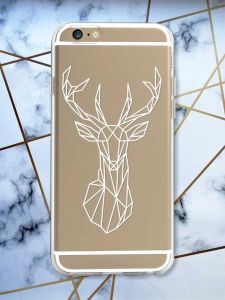Прозорий чохол на iPhone 6/6s :: Олень (принт 129)