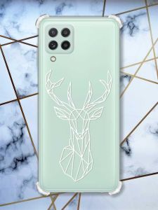 Чохол з потовщеними кутами на Samsung Galaxy A22 4G / M22 / M32 Олень (принт 129)