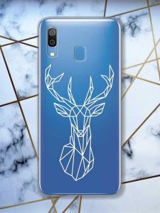 Прозорий чохол для Samsung Galaxy A30 (2019) / A20 (2019)  Олень (принт 129)
