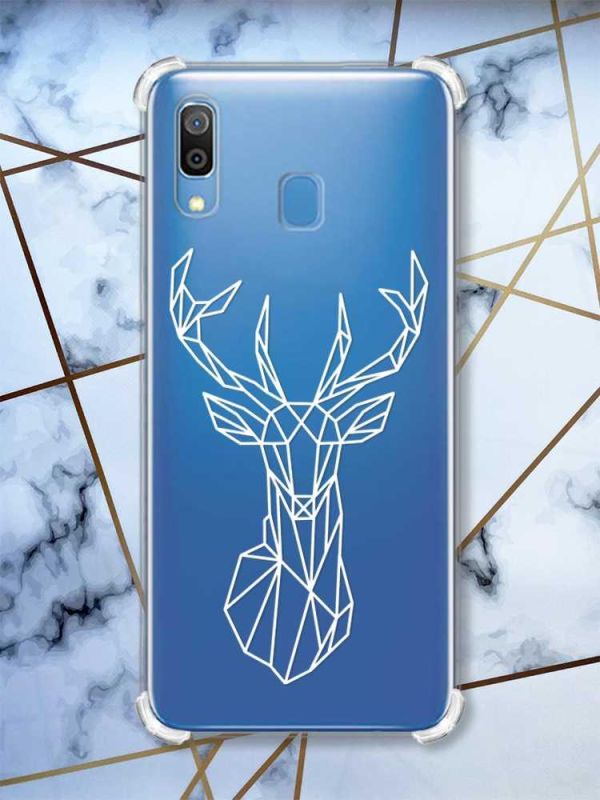 Чохол з потовщеними кутами на Samsung Galaxy A30 (2019) / A20 (2019) Олень (принт 129)