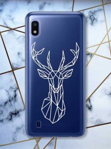 Прозорий чохол на Samsung Galaxy A10 (2019) A105 Олень (принт 129)
