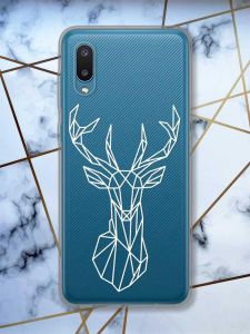 Прозорий чохол на Samsung Galaxy A02 / A022 (2021)  Олень (принт 129)
