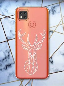 Прозорий чохол для Xiaomi Redmi 9C Олень (принт 129)
