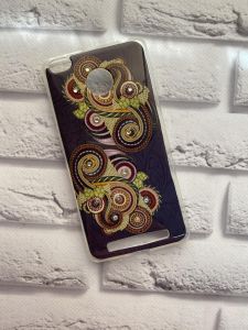 Силіконовий чохол для Xiaomi Redmi 3s Орнамент. Круги на темному