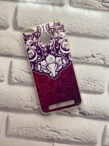 Силіконовий чохол для Xiaomi Redmi 3s Світло-фіолетовий, з камінцями