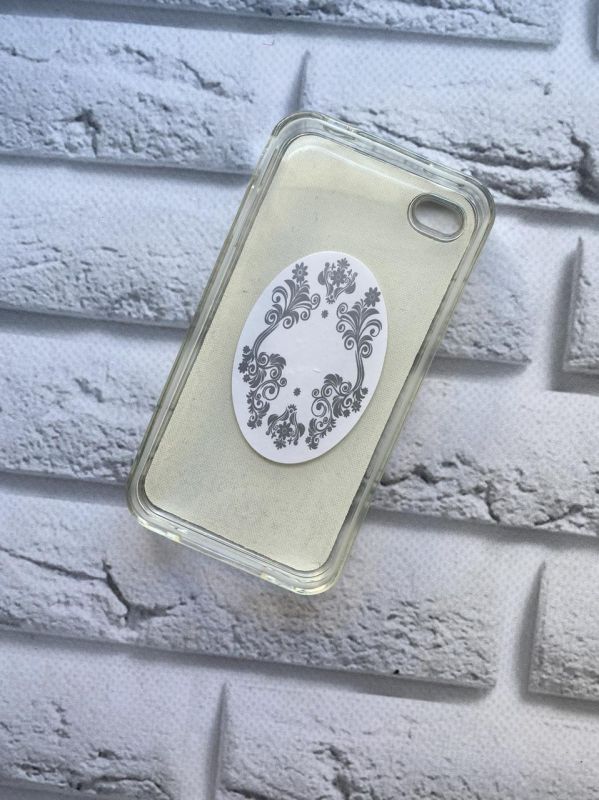Силіконовий чохол із блискітками для iPhone 4/4S Зелений