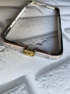 Металевий бампер на iPhone 6/6s :: Шанель рожевий