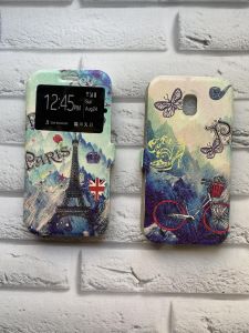 Чохол-книжка з принтом для SAMSUNG Galaxy J3(2017) J330 Вежа і прапор