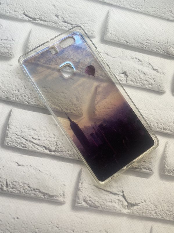 Силіконовий чохол із малюнком для Huawei P9 Plus Місто