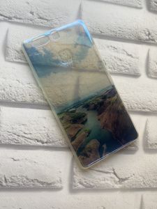 Силіконовий чохол із малюнком для Huawei P9 Plus Річка. Захід сонця