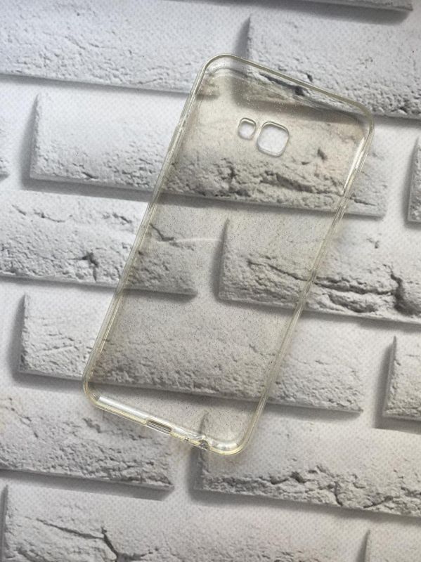 Силіконовий чохол з блискітками для Samsung Galaxy J4 Plus Прозорий