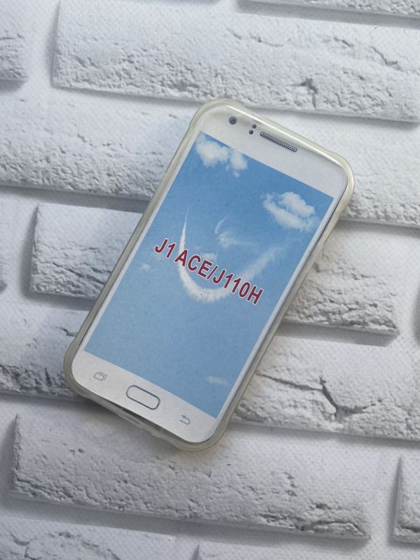 Силіконовий чохол із малюнком для SAMSUNG Galaxy J1Ace J110 Дрібні фіолетові квіти