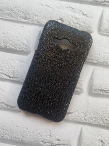 Пластиковий чохол для SAMSUNG Galaxy J1Ace J110 Блискучий. Чорний