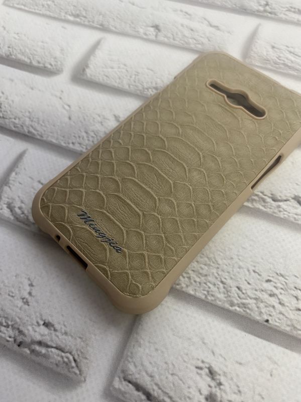 Силіконовий чохол для SAMSUNG Galaxy J1Ace J110 Чешуя. Бежевий