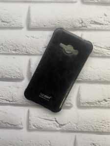 Силіконовий чохол з тисненням та прозорими боками для SAMSUNG Galaxy J1Ace J110 Чорний