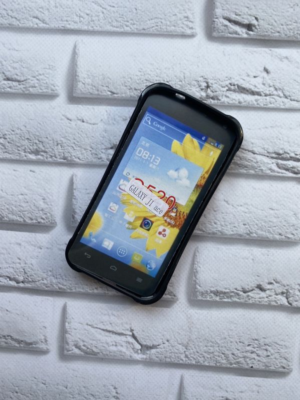 Силіконовий чохол з тисненням та чорними боками для SAMSUNG Galaxy J1Ace J110 Рожевий
