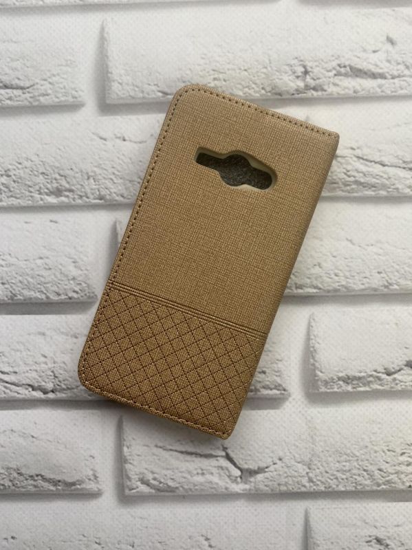 Чохол-книжка для SAMSUNG Galaxy J1Ace J110 Світло-коричневий