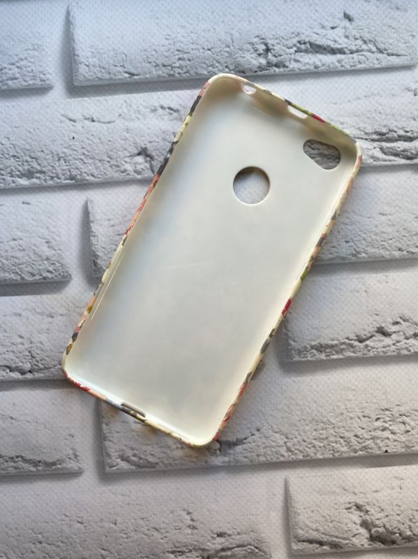 Силіконовий матовий чохол з малюнком для Xiaomi Redmi Note 5A Ромашки біло-рожеві