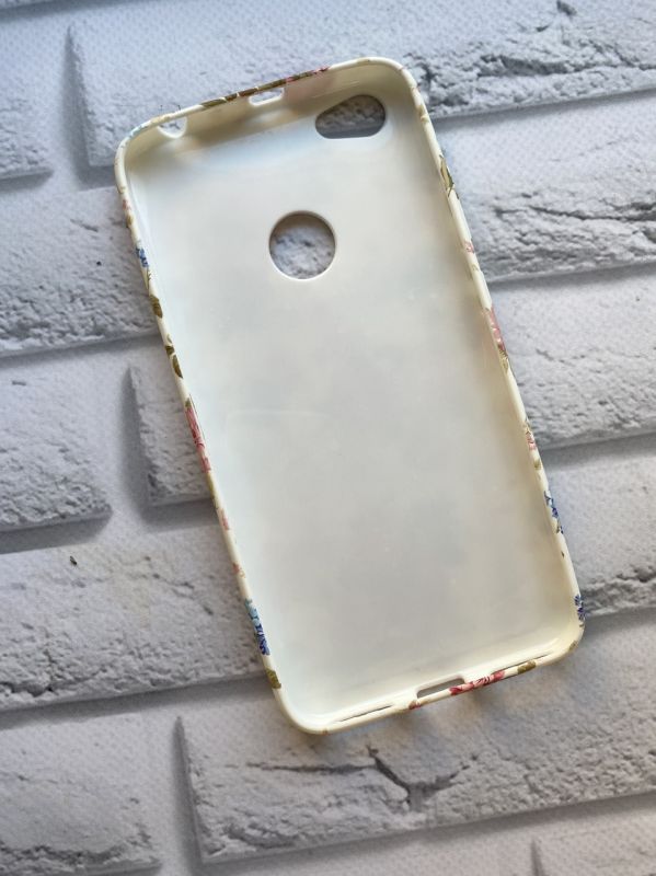Силіконовий матовий чохол з малюнком для Xiaomi Redmi Note 5A Букетики на білому