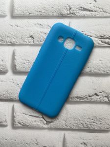 Силіконовий чохол з тисненням для SAMSUNG J2 Блакитний