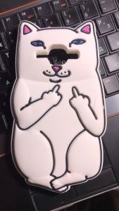 Силіконовий чохол іграшка для SAMSUNG Galaxy J1/J100 Вульгарний кіт