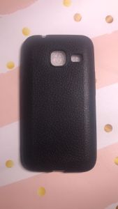 Силіконовий чохол із тисненням для SAMSUNG Galaxy J1mini J105 Чорний