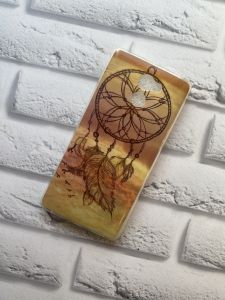 Силіконовий чохол з малюнком для Xiaomi Redmi 4 Ловець снів коричневий