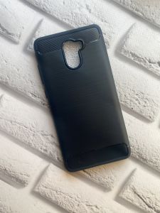 Силіконовий чохол карбоновий для Xiaomi Redmi 4 Чорний