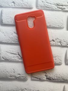 Силіконовий чохол карбоновий для Xiaomi Redmi 4 Червоний