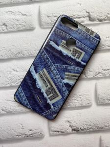 Оригінальний силіконовий чохол з малюнком Huawei Honor 7X Джинс