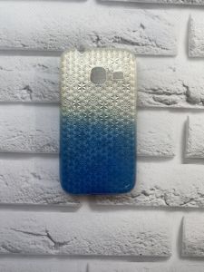 Силіконовий чохол для SAMSUNG Galaxy J1mini J105 Орнамент Срібно-голубий