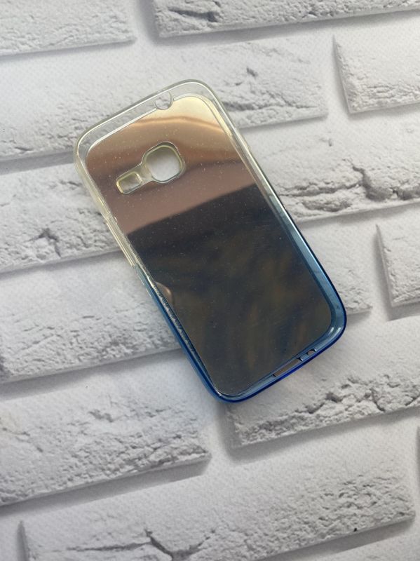 Силіконовий чохол для SAMSUNG Galaxy J1mini J105 Орнамент Срібно-голубий